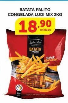 Roldão Batata palito congelada ludi mix 2kg oferta