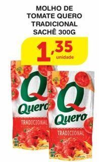 Roldão Molho de tomate quero tradicional 300g oferta