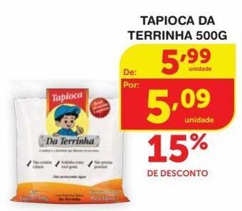 Roldão Tapioca da terrinha 500g oferta