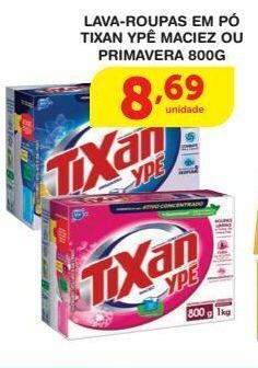 Roldão Lava roupas em pó tixan ypê 800g oferta