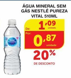 Roldão Água mineral sem gás nestlé pureza vital 510ml oferta