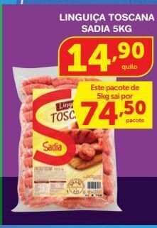 Roldão Linguiça toscana sadia 5kg oferta
