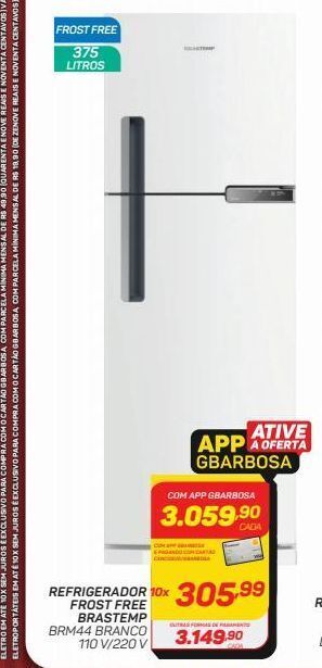 GBarbosa Refrigerador frost free brastemp oferta