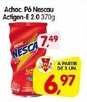 Cercadão Achoc. Pó Nescau Actigen-E 2.0 370g oferta