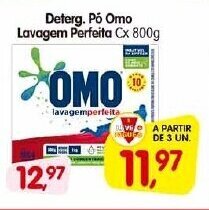 Cercadão Deterg. Pó Omo Lavagem Perfeita Cx 800g oferta