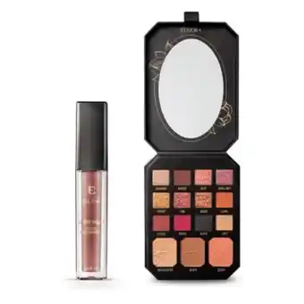 Eudora Combo eudora glam: palette multifuncional unique 15g + gloss treat rosé natural 5,4ml oferta