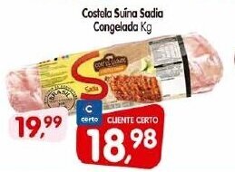 Cercadão Costela Suína Sadia Congelada Kg oferta