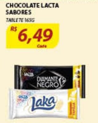 Assaí Atacadista Chocolate Lacta Sabores 165g oferta