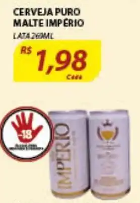 Assaí Atacadista Cerveja puro Malte Imperio 260ml oferta