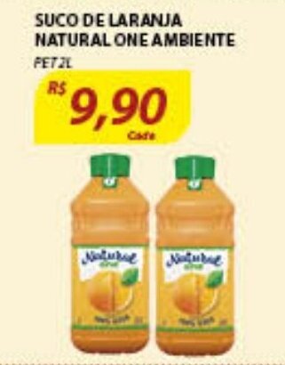 Assaí Atacadista Suco de Laranja Natural one Ambiente 2L oferta