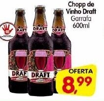 Cercadão Chopp de Vinho Draft Garrafa 600ml oferta