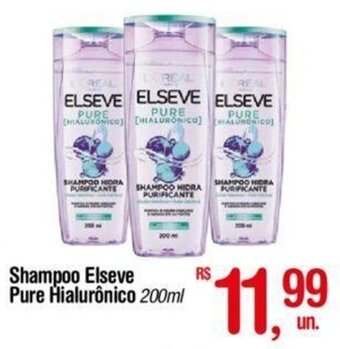 Fort Atacadista Shampoo Elseve Pure Hialurônico 200ml oferta