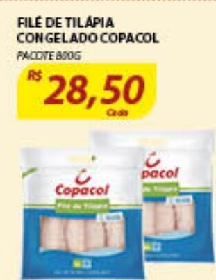Assaí Atacadista File de Tilapia congelado Copacol 890g oferta