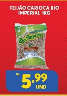 Atacadão Centro Sul Feijao Carioca Rio Imperial 1kg oferta