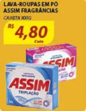 Lava roupas em po Assim Fragrancias 900g