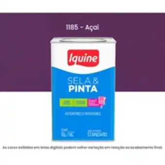 Bemol Tinta acrilica iquine standard fosco 16l sela & pinta 1185 açaí (mp) oferta
