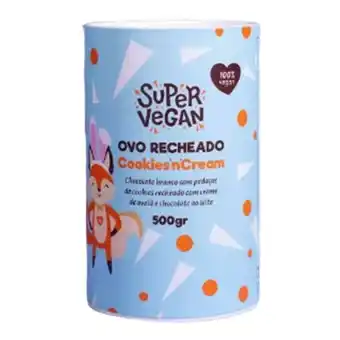 Violeta Supermercados Ovo de páscoa recheado cookies n cream super vegan 500g oferta