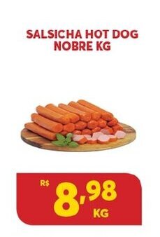 Atacadão Centro Sul Salsicha Hot Dog Nobre 1kg oferta
