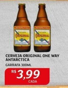 Assaí Atacadista CERVEJA ORIGINAL ONE WAY ANTARCTICA GARRAFA 300ML oferta