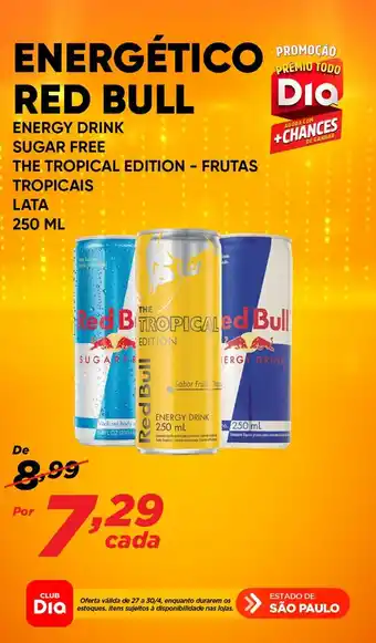 ENERGÉTICO PROMOÇÃO RED BULL ENERGY DRINK 250 mL