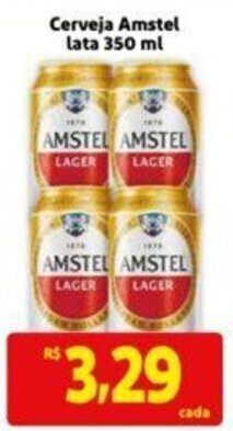 Extra Supermercado Cerveja Amstel lata 350 ml oferta