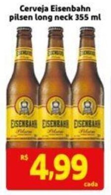 Cerveja Eisenbahn pilsen long neck 355 ml