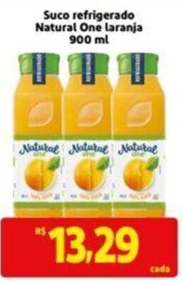 Extra Supermercado Suco refrigerado Natural One laranja 900 ml oferta