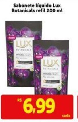 Extra Supermercado Sabonete líquido Lux Botanicals refil 200 ml oferta