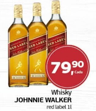Cometa Supermercados Whisky JOHNNIE WALKER red label 1L oferta