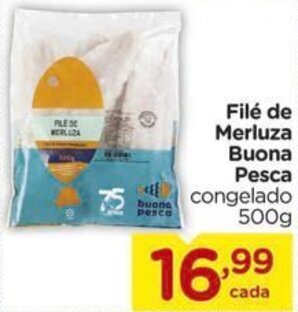 Carrefour Filé de Merluza buona pesca congelado 500g oferta