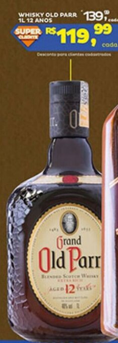 WHISKY OLD PARR 1L 12 ANOS