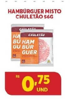 Atacadão Centro Sul Hamburguer Misto Chuletao 56g oferta