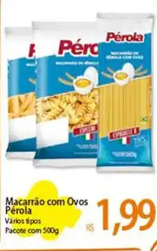 Macarrão com Ovos Pérola Pacote com 500g