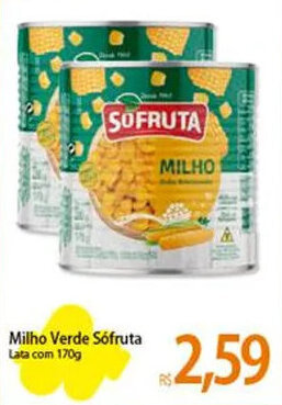 Atacadão Milho Verde Sófruta Lata com 170g oferta