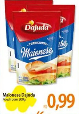 Maionese Dajuda Pouch com 200g