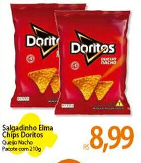 Atacadão Salgadinho Elma Chips Doritos Queijo Nacho Pacote com 210g oferta