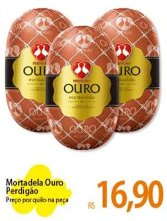 Atacadão Mortadela Ouro Perdigão Preço por quilo na peça oferta