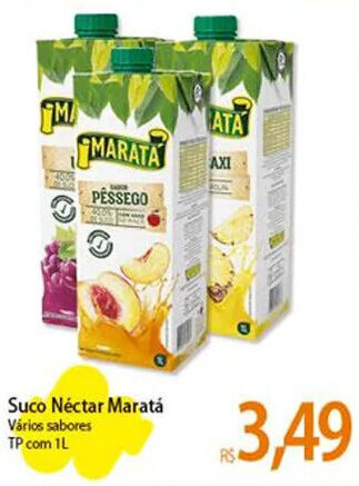 Atacadão Suco Néctar Maratá Vários sabores TP com 1L oferta