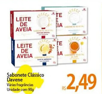 Atacadão Sabonete Clássico Davene Várias fragrâncias Unidade com 90g oferta