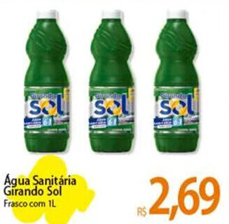 Atacadão Agua Sanitária Girando Sol Frasco com 1L oferta
