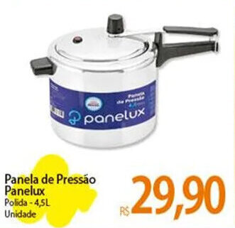 Atacadão Panela de Pressão Panelux Polida-4,5L oferta