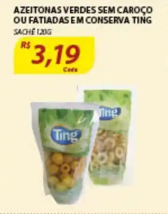 Azeitonas Verdes sem Caroco ou Fatiadas em Conserva ting 120g