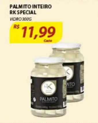 Assaí Atacadista palmito Inteiro RK Special 300g oferta
