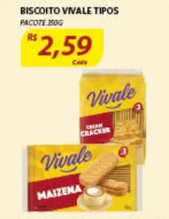Assaí Atacadista Biscoiti Vivale Tipos 250g oferta