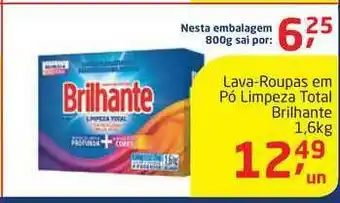 Tenda Atacado Lava-roupas Em Pó Limpeza Total Brilhante 1.6kg oferta