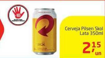 Tenda Atacado Cerveja Pilsen Skol Lata 350ml oferta