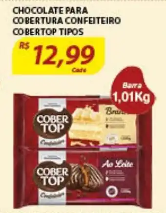 Assaí Atacadista Chocolate para Cobertura Confeiteiro CoberTop tipos 1.01kg oferta
