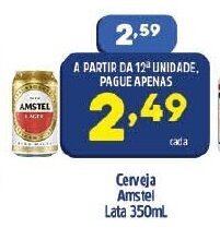 Arena Atacado Cerveja Amstel lata 350ml oferta