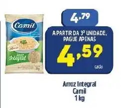 Arena Atacado Arroz Integral Camil 1kg oferta