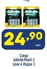 Carga Gillette Mach 3 Leve 4 pague 3